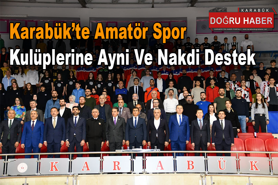 Karabük’te Amatör Spor Kulüplerine Ayni Ve Nakdi Destek