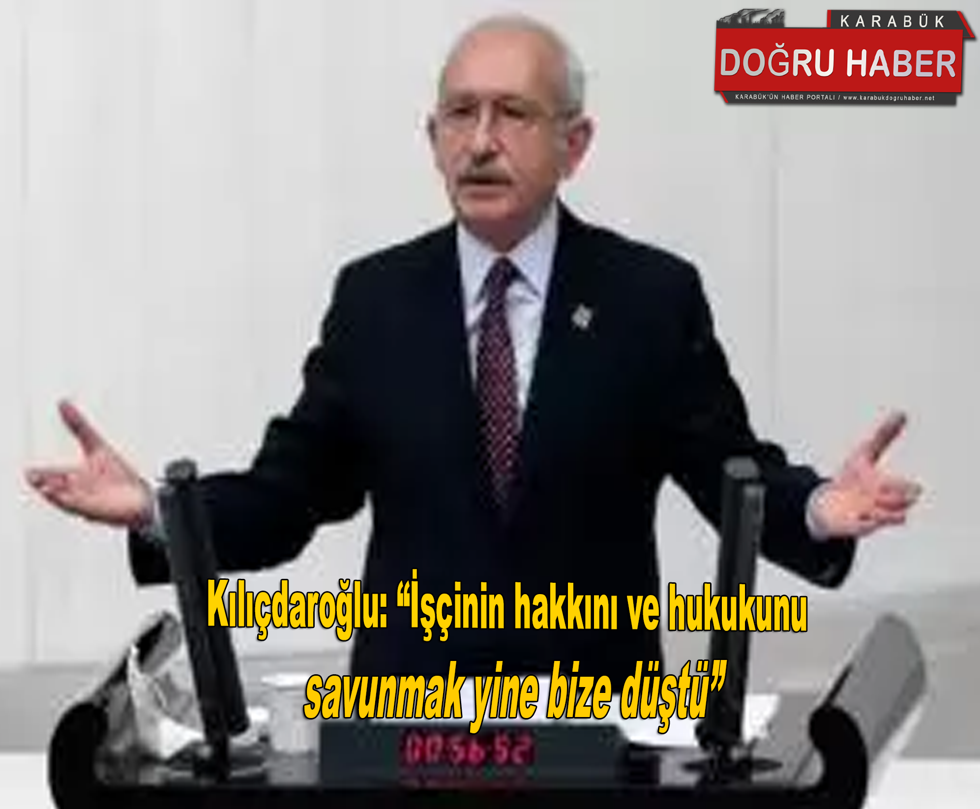 Kılıçdaroğlu: “İşçinin hakkını ve hukukunu savunmak yine bize düştü”