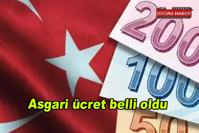 Asgari ücret belli oldu