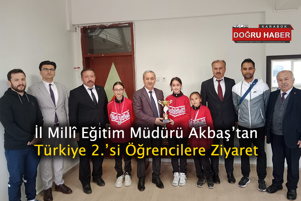 İl Millî Eğitim Müdürü’nden Eskipazar Ortaokulu’na Tebrik Ziyareti