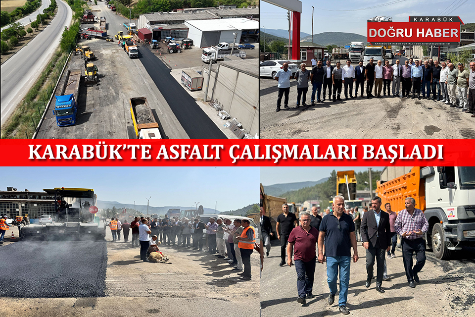 KARABÜK’TE ASFALT ÇALIŞMALARI BAŞLADI