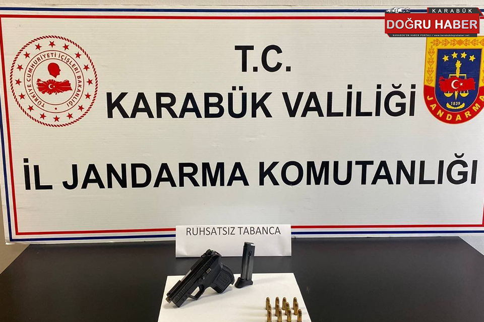 Karabük’te Ruhsatsız Tabanca Operasyonu Sonuçlandı