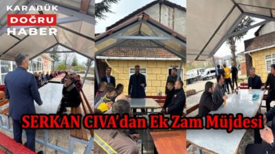 Belediye Başkanı Serkan CIVA, bu sabah garaj personellerine bir araya
