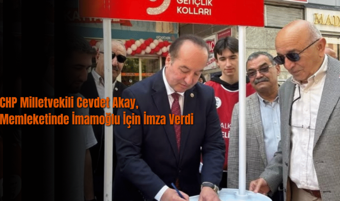 CHP Karabük Milletvekili Cevdet Akay, memleketi Karabük’te Ekrem İmamoğlu’nun tutukluluğuna