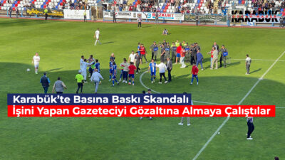 Karabük İdman Yurdu ile Efeler 09 arasında oynanan karşılaşmada saha