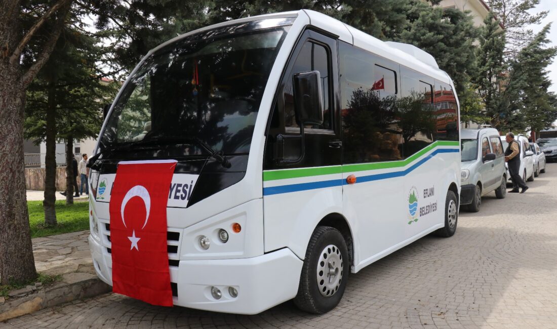 Karabük’ün Eflani ilçesinde toplu taşıma hizmetlerini güçlendirmek amacıyla halk minibüsleri