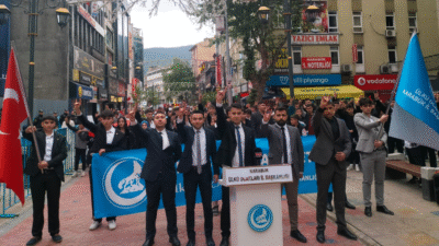 Karabük’te 3 Mayıs Türkçülük Günü kapsamında Ülkü Ocakları Ortaöğretim Teşkilatı