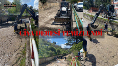 Eskipazar Belediyesi, ilçe merkezinden geçen Civa Deresi’nde kapsamlı bir temizlik