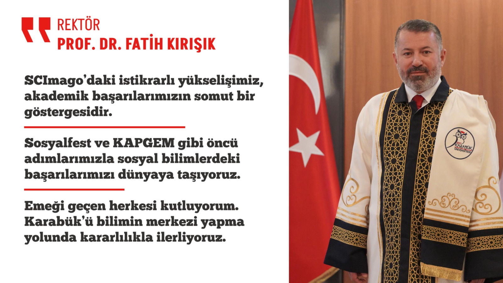 Karabük Üniversitesi, SCImago’da sosyal bilimler alanında zirveye tırmanıyor. Karabük Üniversitesi