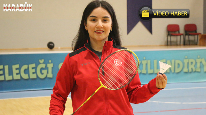 Karabüklü işitme engelli Milli badminton sporcusu Halenur Küçüksevgili hedefinin İşitme
