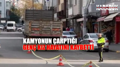 Karabük Yeşil Mahalle’de meydana gelen trafik kazasında, yolun karşısına geçmeye