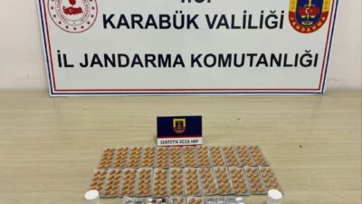 Karabük İl Jandarma Komutanlığı ekipleri, uyuşturucu madde kullanımı ve ticaretine