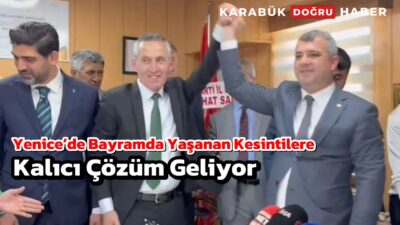 YENİCE – Kurban Bayramı süresince Yenice ilçesinde yaşanan su ve