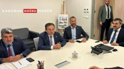 Eskipazar Belediye Başkanı Serkan Cıva, Milletvekili Ali Keskinkılıç, Karabük İl