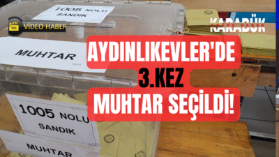 Karabük’te merkeze bağlı Aydınlıkevler Mahallesi’nde üçüncü kez sandığa gidildi ve