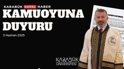 Rektör Prof. Dr. Fatih Kırışık’a yönelik iddialarla ilgili Karabük Üniversitesi