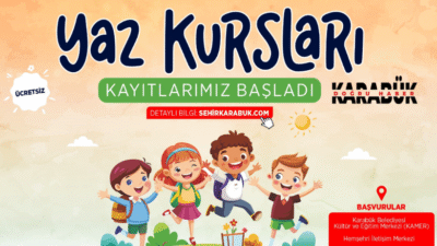 Karabük Belediyesi, yaz mevsimine özel olarak hazırladığı kapsamlı eğitim ve