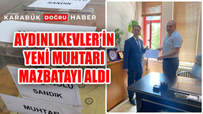 Karabük’ün Aydınlıkevler Mahallesi’nde üçüncü kez yapılan muhtarlık seçimini kazanan Bahattin