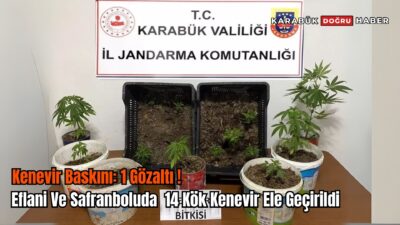 Karabük İl Jandarma Komutanlığı ekipleri, uyuşturucuyla mücadele kapsamında kent merkezinde