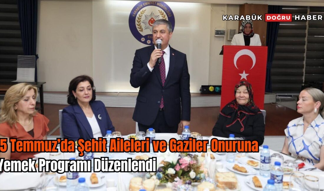 15 Temmuz Demokrasi ve Millî Birlik Günü etkinlikleri kapsamında, Vali