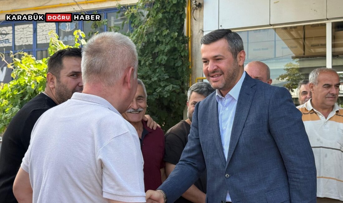 Karabük Belediye Başkanı Özkan Çetinkaya, Antepoğlu Sanayi Sitesi’nde esnafla bir