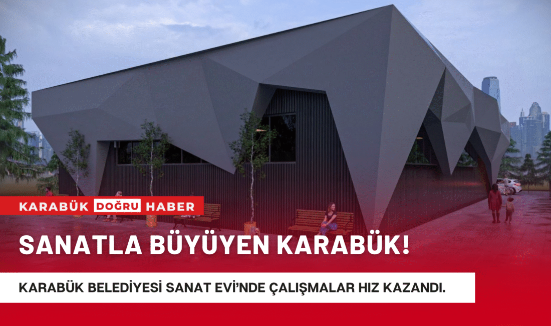 Karabük Belediyesi tarafından hayata geçirilen Sanat Evi projesinde çalışmalar hızla