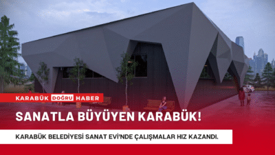 Karabük Belediyesi tarafından hayata geçirilen Sanat Evi projesinde çalışmalar hızla