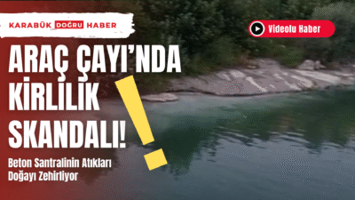 Beton Santralinin Atıkları Doğayı Zehirliyor KARABÜK – Karabük-Kastamonu yolu üzerinde