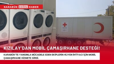Karabük ilimizde meydana gelen yangın sahasında beslenme ihtiyacını karşılayan Türk