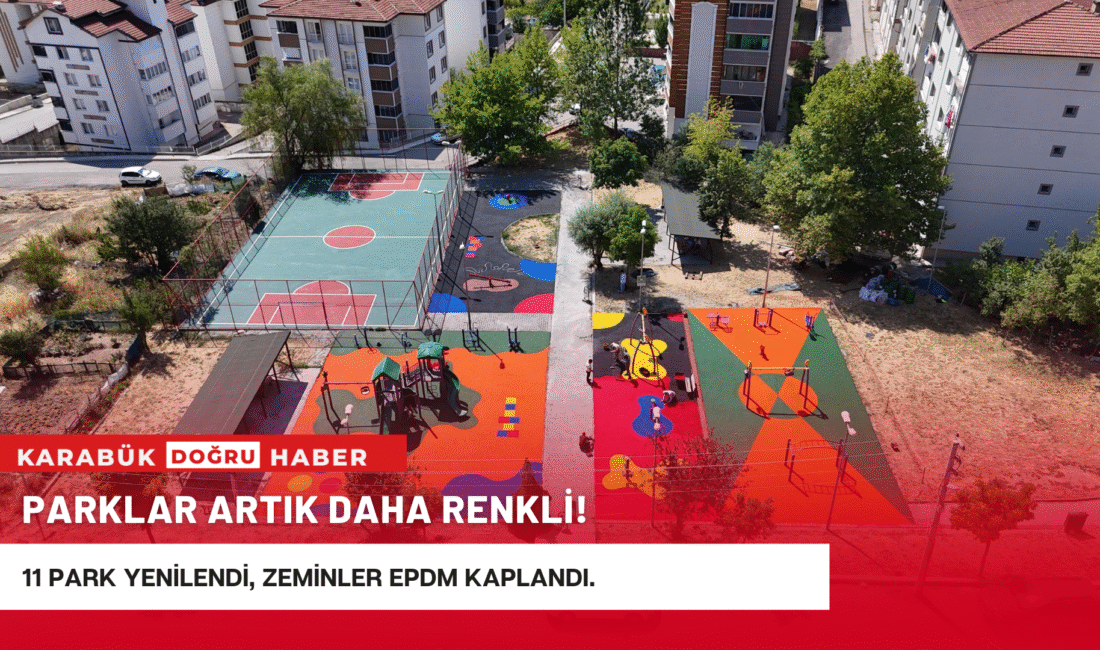 Karabük Belediyesi, şehir genelindeki park ve açık hava spor alanlarında