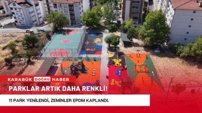 Karabük Belediyesi, şehir genelindeki park ve açık hava spor alanlarında