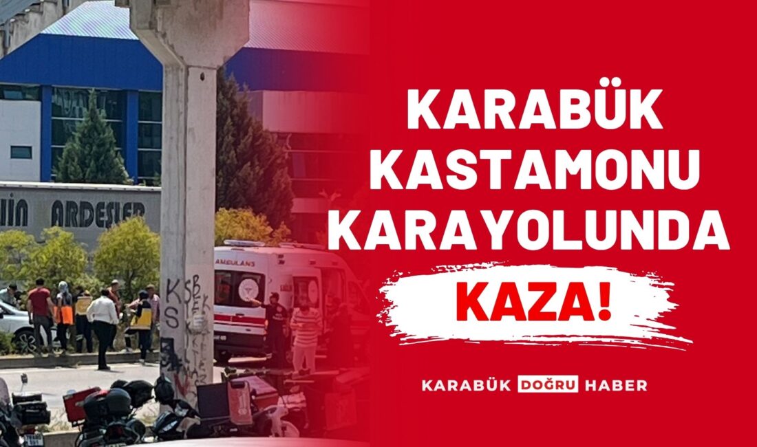 Karabük-Kastamonu karayolu üzerinde, 100. Yıl Mahallesi İl Jandarma Komutanlığı önünde