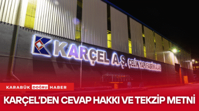 Cevap Hakkı ve Tekzip MetniKarabük Doğru Haber isimli haber ajansının,