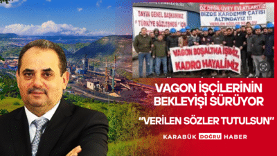 Kardemir A.Ş. bünyesinde taşeron şirket üzerinden çalışan vagon boşaltma işçileri,