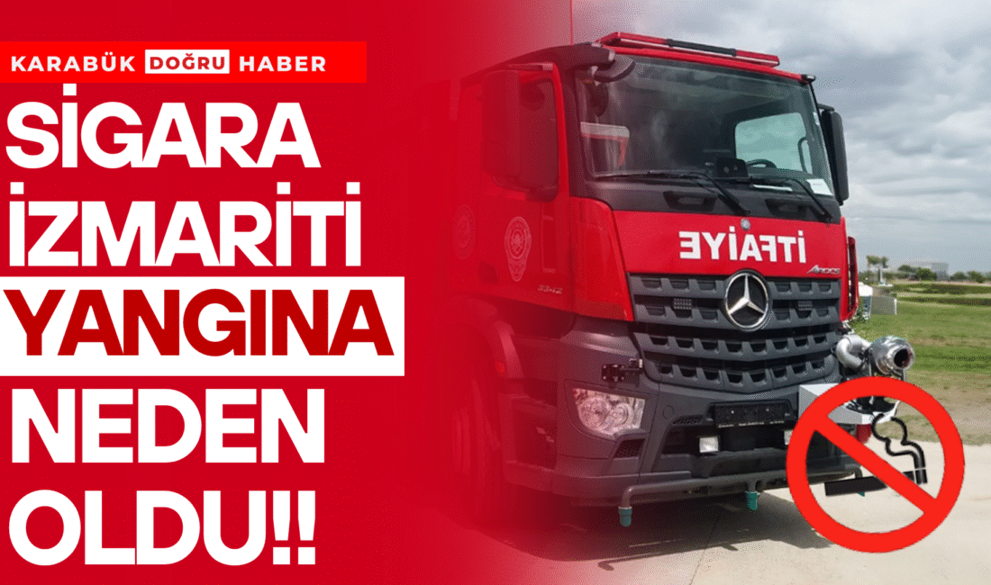 Karabük’ün Kızılcaören Mahallesi’nde bulunan bir evde sabah saatlerinde çıkan yangın