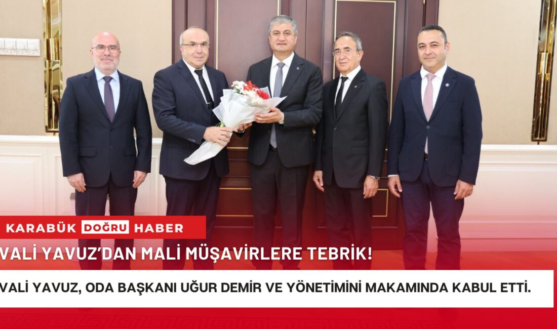 Vali Mustafa Yavuz, Karabük Serbest Muhasebeci Mali Müşavirler Odası Yönetimini