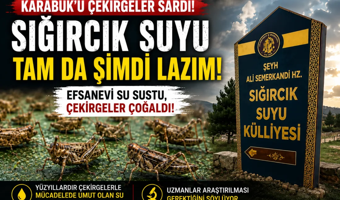 Karabük çekirge yoğunluğu son günlerde özellikle Safranbolu ve Eskipazar çevresinde