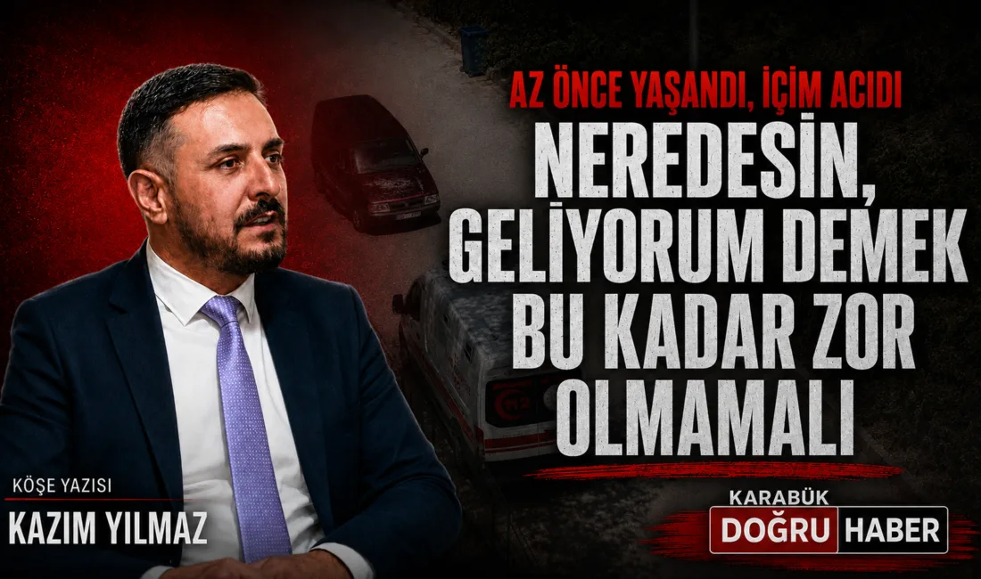Bugün saat 13.30 sıralarında, evde camdan dışarı bakarken bir gencin
