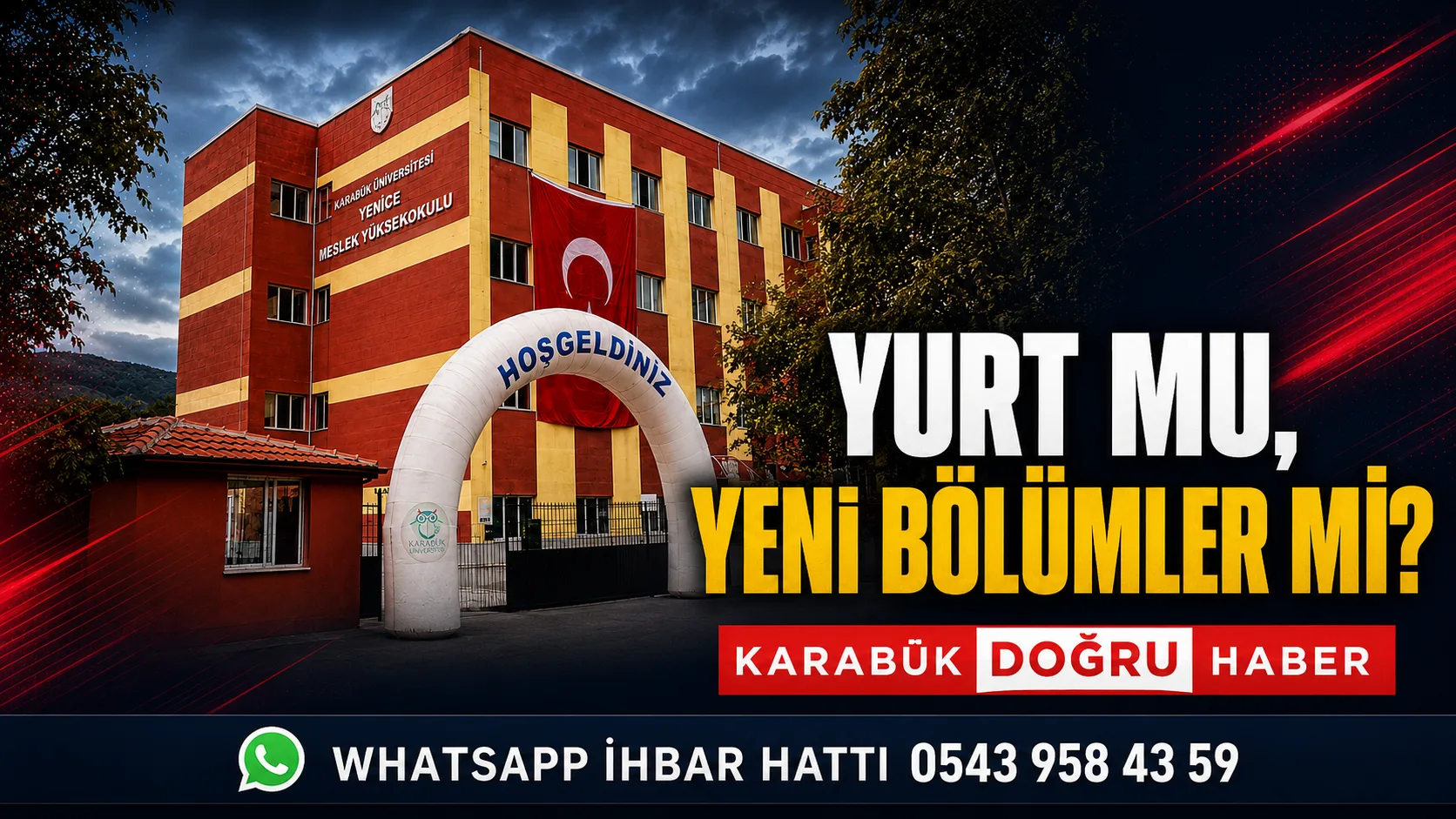 KIZ ÖĞRENCİ YURDU MU, MESLEK YÜKSEKOKULUNA YENİ BÖLÜMLER Mİ? Karabük’ün